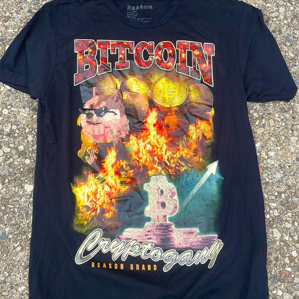 Reason bitcoin t-shirt